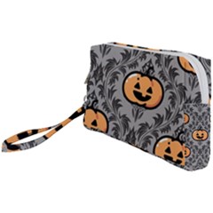 Pumpkin Pattern Wristlet Pouch Bag (small) by NerdySparkleGoth