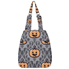 Pumpkin Pattern Center Zip Backpack by NerdySparkleGoth