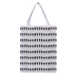 Athletic Running Graphic Silhouette Pattern Classic Tote Bag by dflcprintsclothing