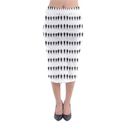 Athletic Running Graphic Silhouette Pattern Midi Pencil Skirt by dflcprintsclothing