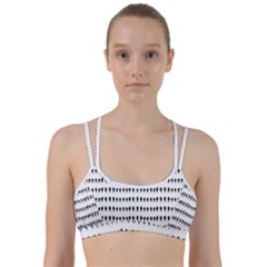 Athletic Running Graphic Silhouette Pattern Line Them Up Sports Bra by dflcprintsclothing