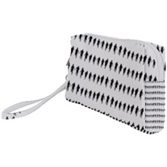 Athletic Running Graphic Silhouette Pattern Wristlet Pouch Bag (small) by dflcprintsclothing