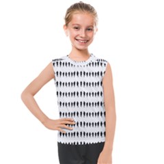 Athletic Running Graphic Silhouette Pattern Kids  Mesh Tank Top by dflcprintsclothing