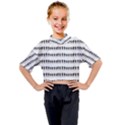 Athletic Running Graphic Silhouette Pattern Kids Mock Neck Tee View1