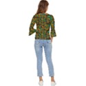 Love Forest Filled With Respect And The Flower Power Of Colors Bell Sleeve Top View4