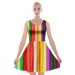 Ultimate Vibrant Velvet Skater Dress by hullstuff