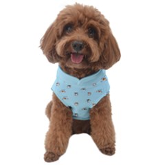 Cute Kawaii Dogs Pattern At Sky Blue Dog Sweater by Casemiro