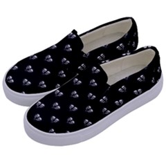 Skull Heart Kids  Canvas Slip Ons by dollshausco