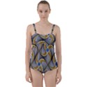 Modern Optaart Twist Front Tankini Set View1