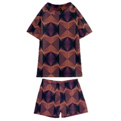 Digital Diamonds Kids  Swim Tee And Shorts Set by Sparkle