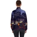 Landscape-volcano-eruption-lava Women s High Neck Windbreaker View2