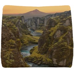 Landscape-cannon-river-mountain Seat Cushion by Sudhe