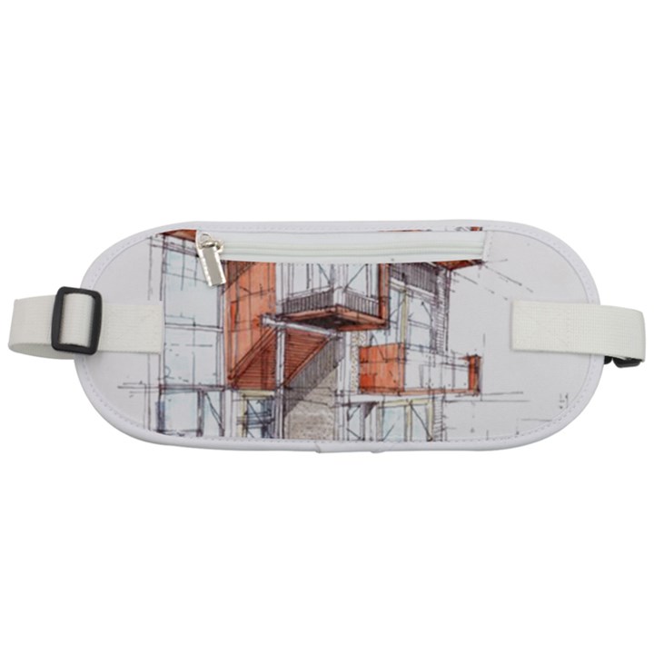 Rag-flats-onion-flats-llc-architecture-drawing Graffiti-architecture Rounded Waist Pouch