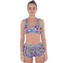 80s and 90s School Pattern Racerback Boyleg Bikini Set View1