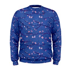 Branches With Peach Flowers Men s Sweatshirt by SychEva