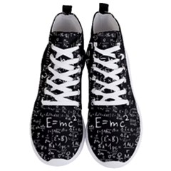 Science-albert-einstein-formula-mathematics-physics-special-relativity Men s Lightweight High Top Sneakers by Sudhe