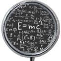 Science-albert-einstein-formula-mathematics-physics-special-relativity Mini Round Pill Box View1