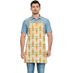 Pattern-carrot-pattern-carrot-print Kitchen Apron by Sudhe