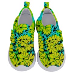 Chrysanthemums Kids  Velcro No Lace Shoes by Hostory