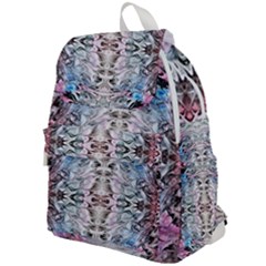 Abstract Waves Iii Top Flap Backpack by kaleidomarblingart