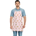 Cute Chihuahua With Sparkles On A Pink Background Kitchen Apron View1