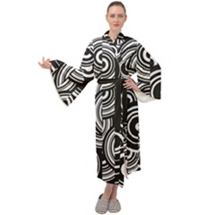 Diaspora Maxi Velour Kimono by ojonomadastore