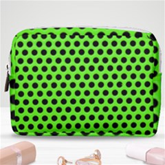 Metallic Mesh Screen-green Make Up Pouch (medium) by impacteesstreetweareight