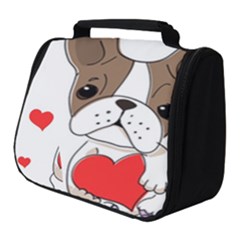 French Bulldog Hearts Full Print Travel Pouch (small) by SomethingForEveryone