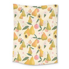 Yellow Juicy Pears And Apricots Medium Tapestry by SychEva