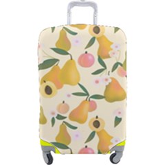 Yellow Juicy Pears And Apricots Luggage Cover (large) by SychEva