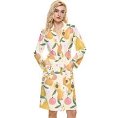 Yellow Juicy Pears And Apricots Robe by SychEva