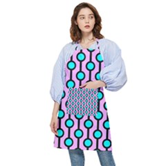 A Chain Of Blue Circles Pocket Apron by SychEva