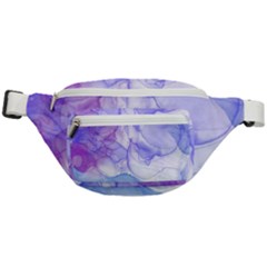 Purple And Blue Alcohol Ink  Fanny Pack by Dazzleway