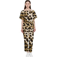 Leopard-print 2 Batwing Lightweight Jumpsuit by skindeep