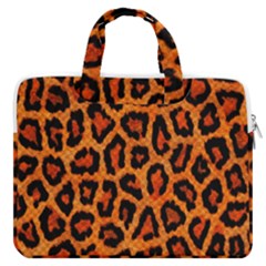 Leopard-print 3 Macbook Pro Double Pocket Laptop Bag (large) by skindeep