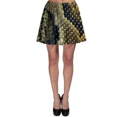 Leatherette Snake 2 Skater Skirt by skindeep