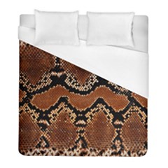 Leatherette Snake 3 Duvet Cover (full/ Double Size) by skindeep