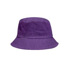 Leather Smooth 18-purple Inside Out Bucket Hat (kids) by skindeep