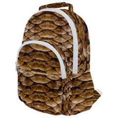 Reptile Skin Pattern 11 Rounded Multi Pocket Backpack by skindeep