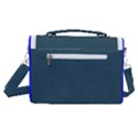 Leatherette 2 Blue Satchel Shoulder Bag View3