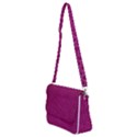 Leatherette 5 Purple Shoulder Bag with Back Zipper View2