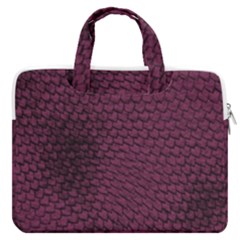 Reptile Skin Pattern 2 Macbook Pro Double Pocket Laptop Bag by skindeep