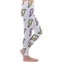 Pattern Cute Flash Design Kids  Lightweight Velour Leggings View3