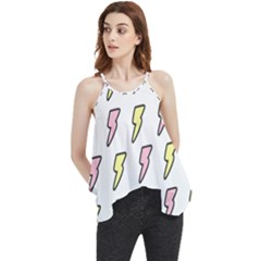 Pattern Cute Flash Design Flowy Camisole Tank Top by brightlightarts