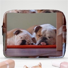 2 Sleeping Bulldogs Make Up Pouch (large) by SomethingForEveryone