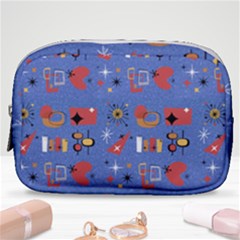 Blue 50s Make Up Pouch (small) by NerdySparkleGoth