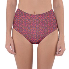 Pink Zoas Print Reversible High-waist Bikini Bottoms by Kritter