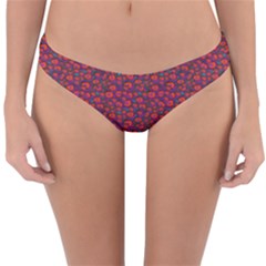 Pink Zoas Print Reversible Hipster Bikini Bottoms by Kritter