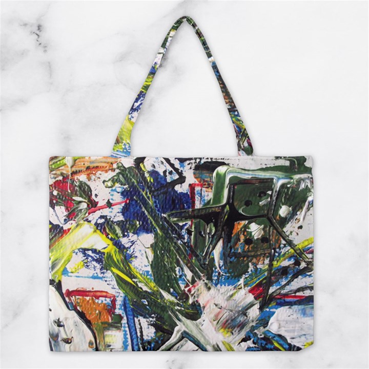 Snow In A City-1-1 Medium Tote Bag