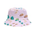 Marine Fish Multicolored On A Pink Background Inside Out Bucket Hat View1